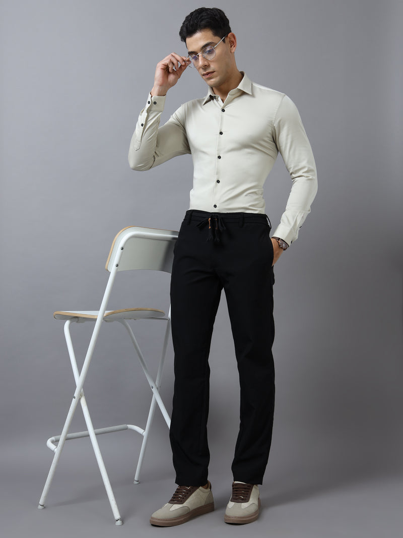 Elegant Classic Drawstring Tailored Trousers