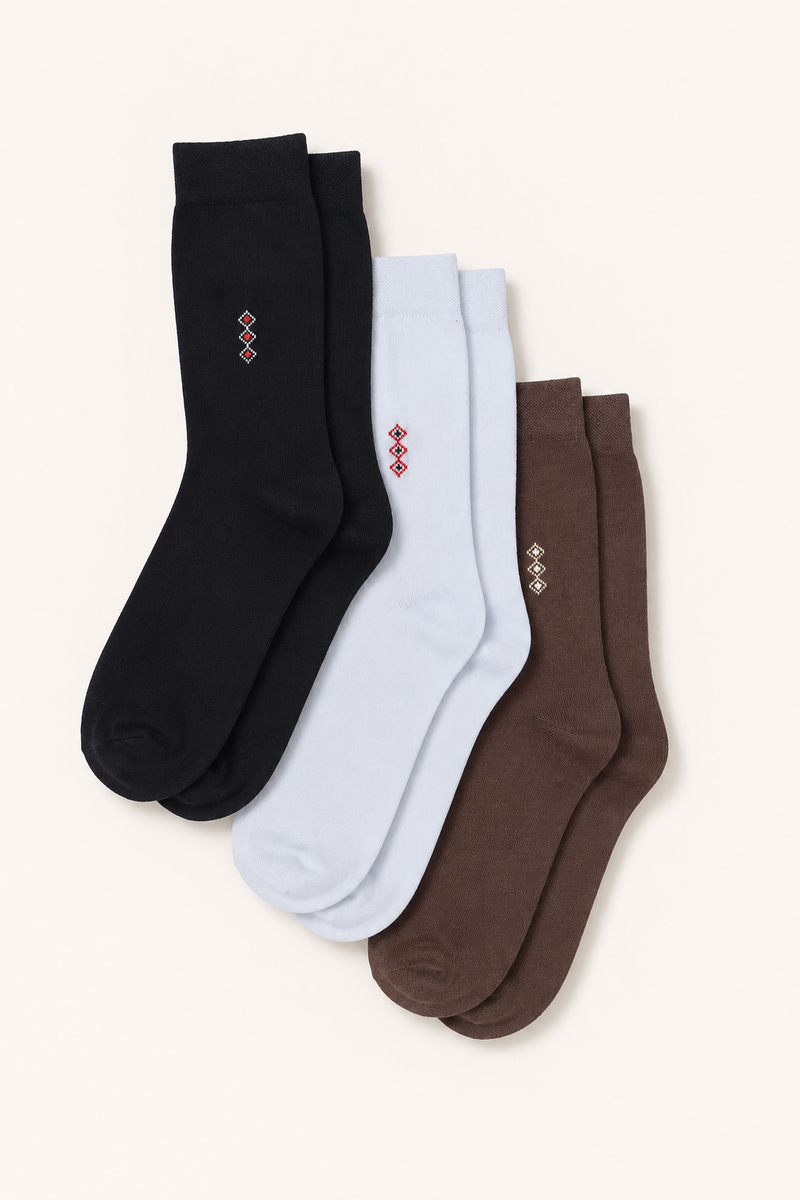 Retainer V2 No-Smell Cotton Socks (Pack of 3)