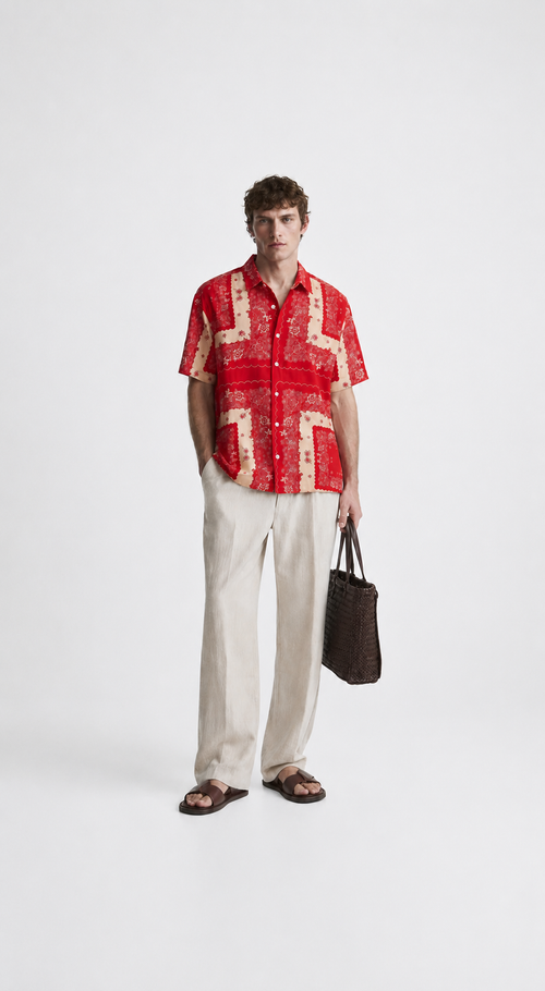 Surkh Courtyard Half sleeves Shirt