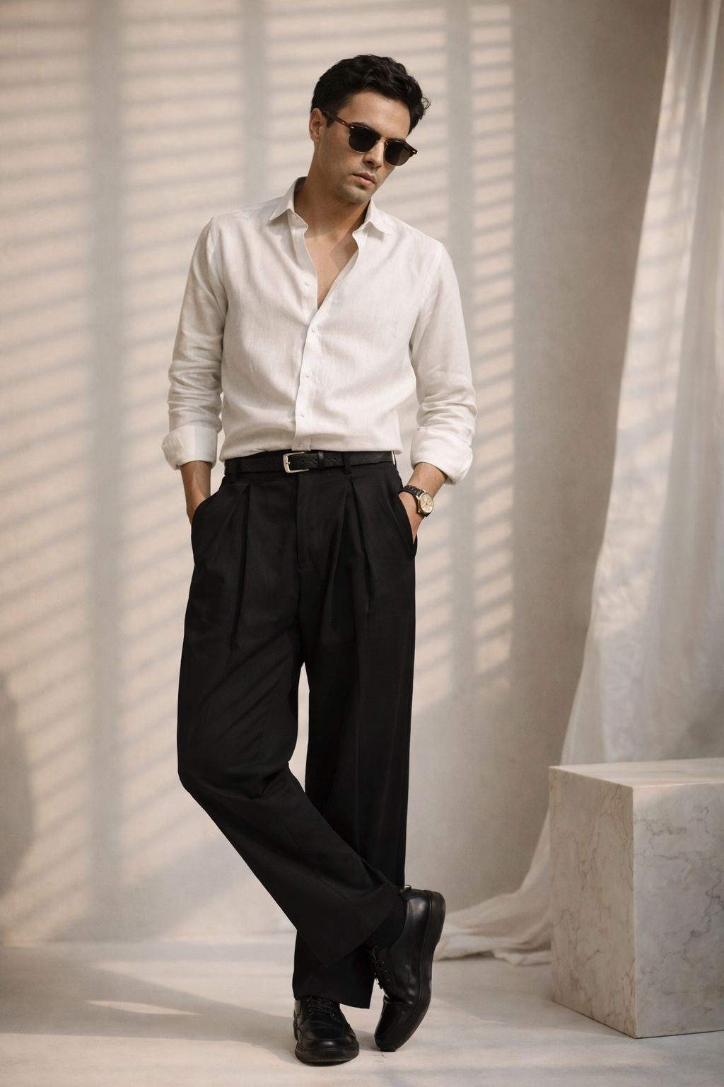 RELAXED-FIT LINEN SHIRT