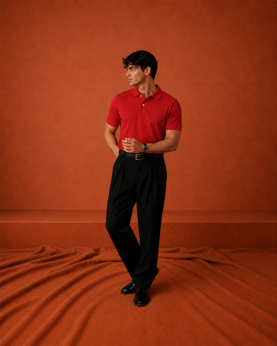 BANARA RELAXED PIQUE POLO