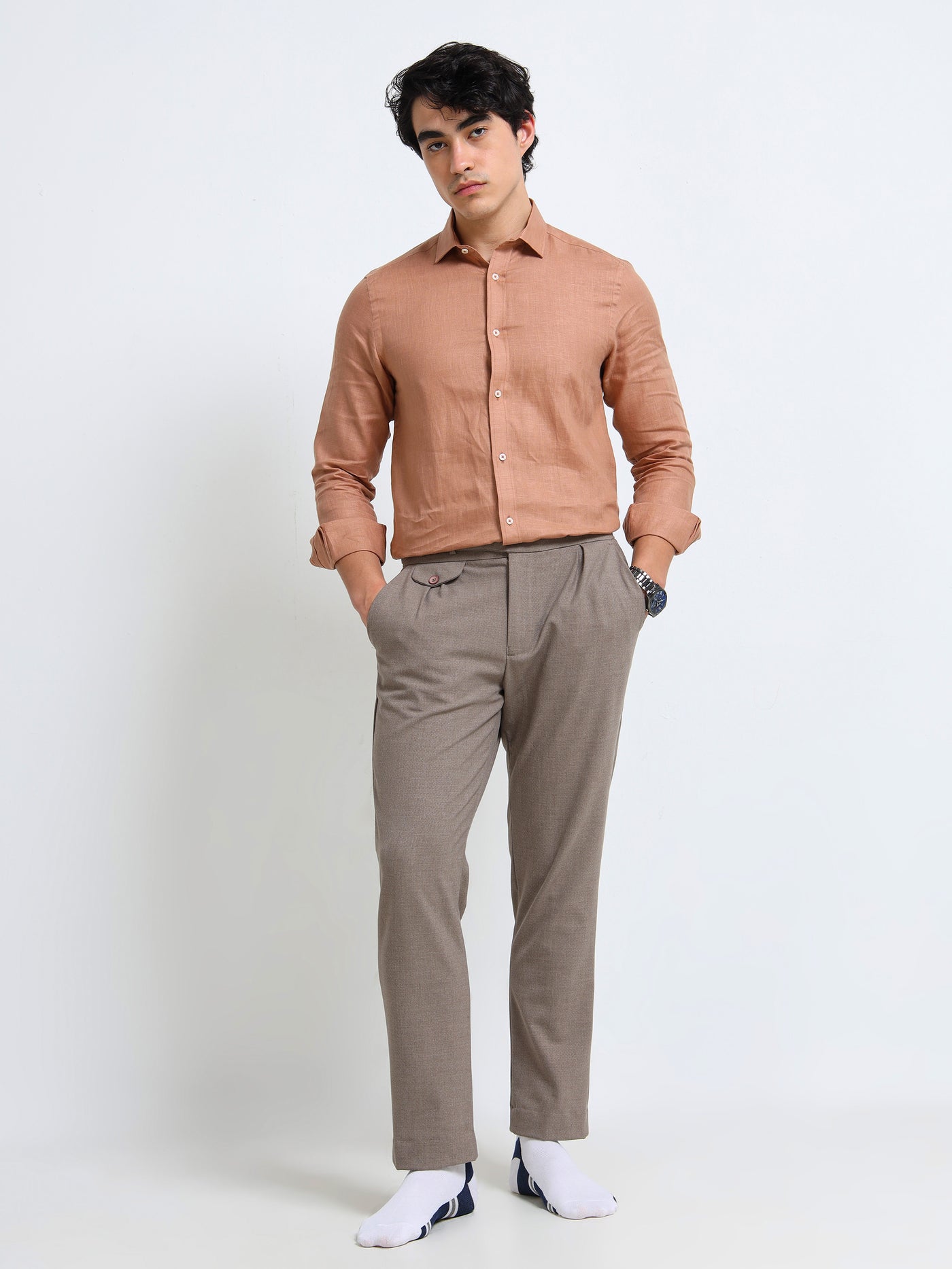 RELAXED-FIT LINEN SHIRT