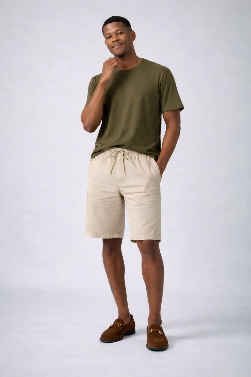 Men's Relaxed Fit Drawstring Casual Shorts