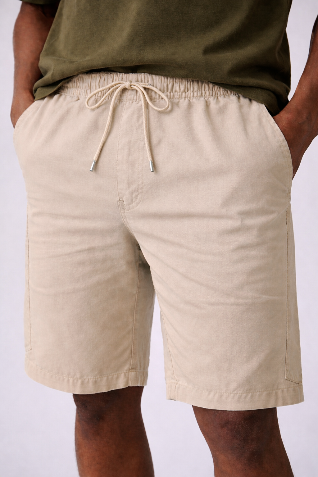 Men's Relaxed Fit Drawstring Casual Shorts