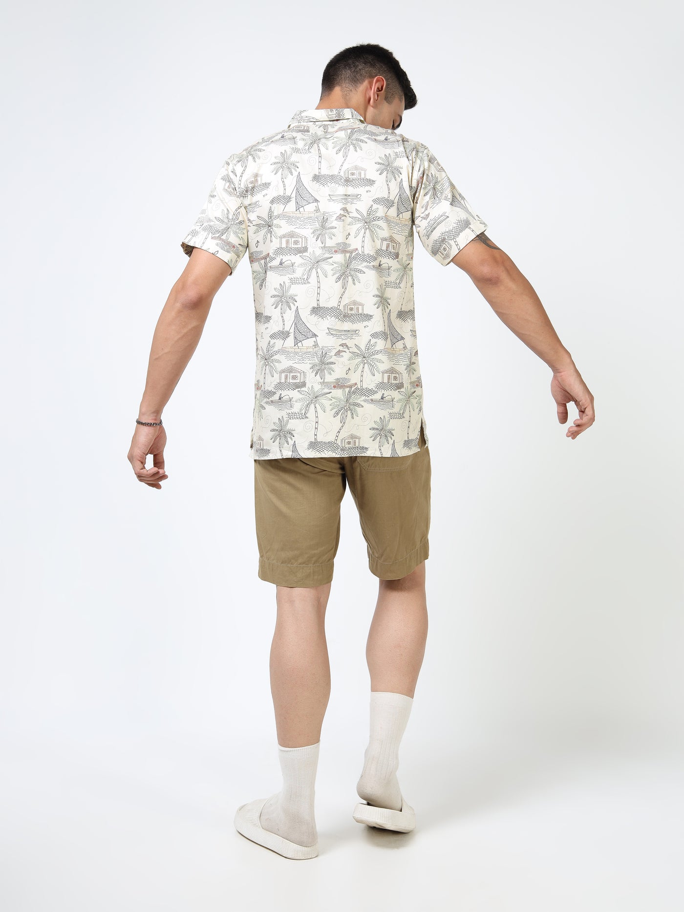 Bayline Etch Printed Cuban Shirt