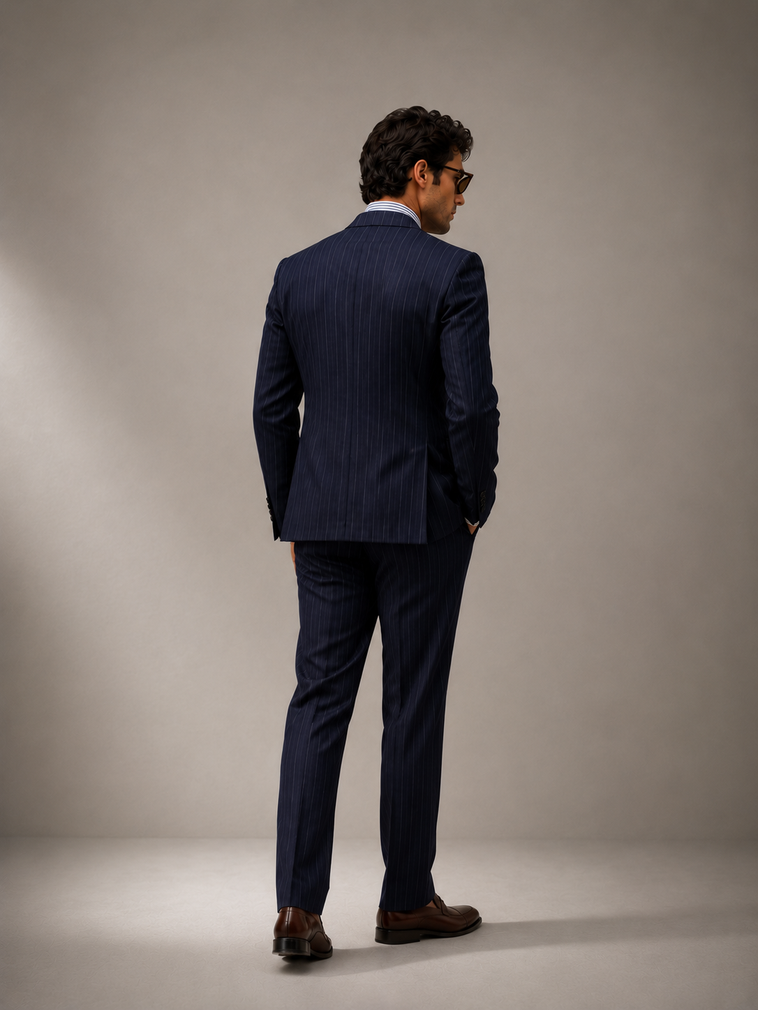 SIGNATURE ITALIAN PINSTRIPE SUIT PANT
