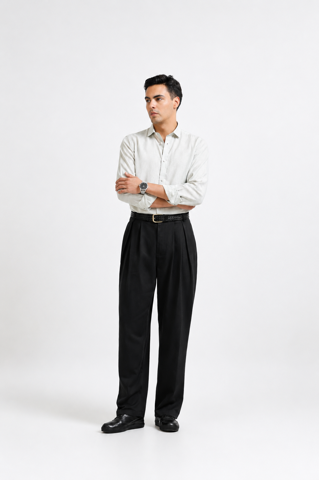 RELAXED-FIT LINEN SHIRT