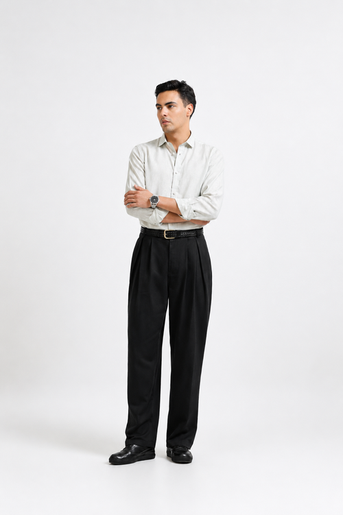 RELAXED-FIT LINEN SHIRT