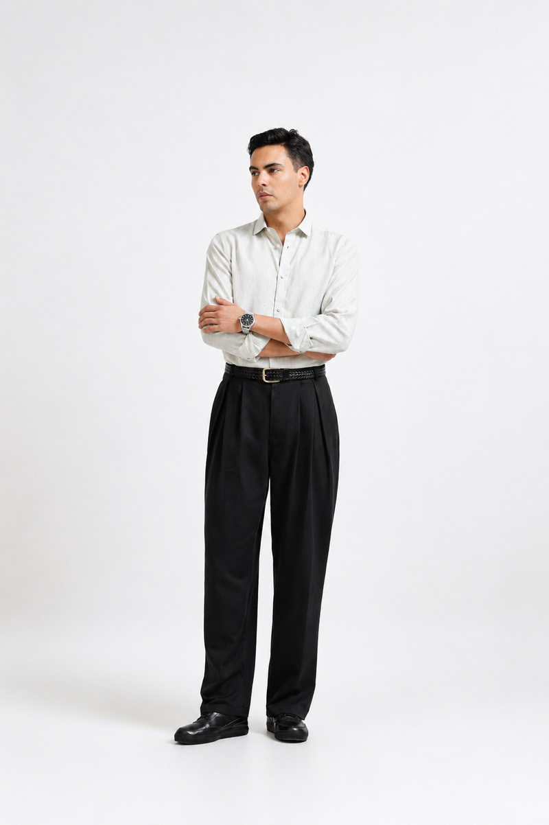 RELAXED-FIT LINEN SHIRT