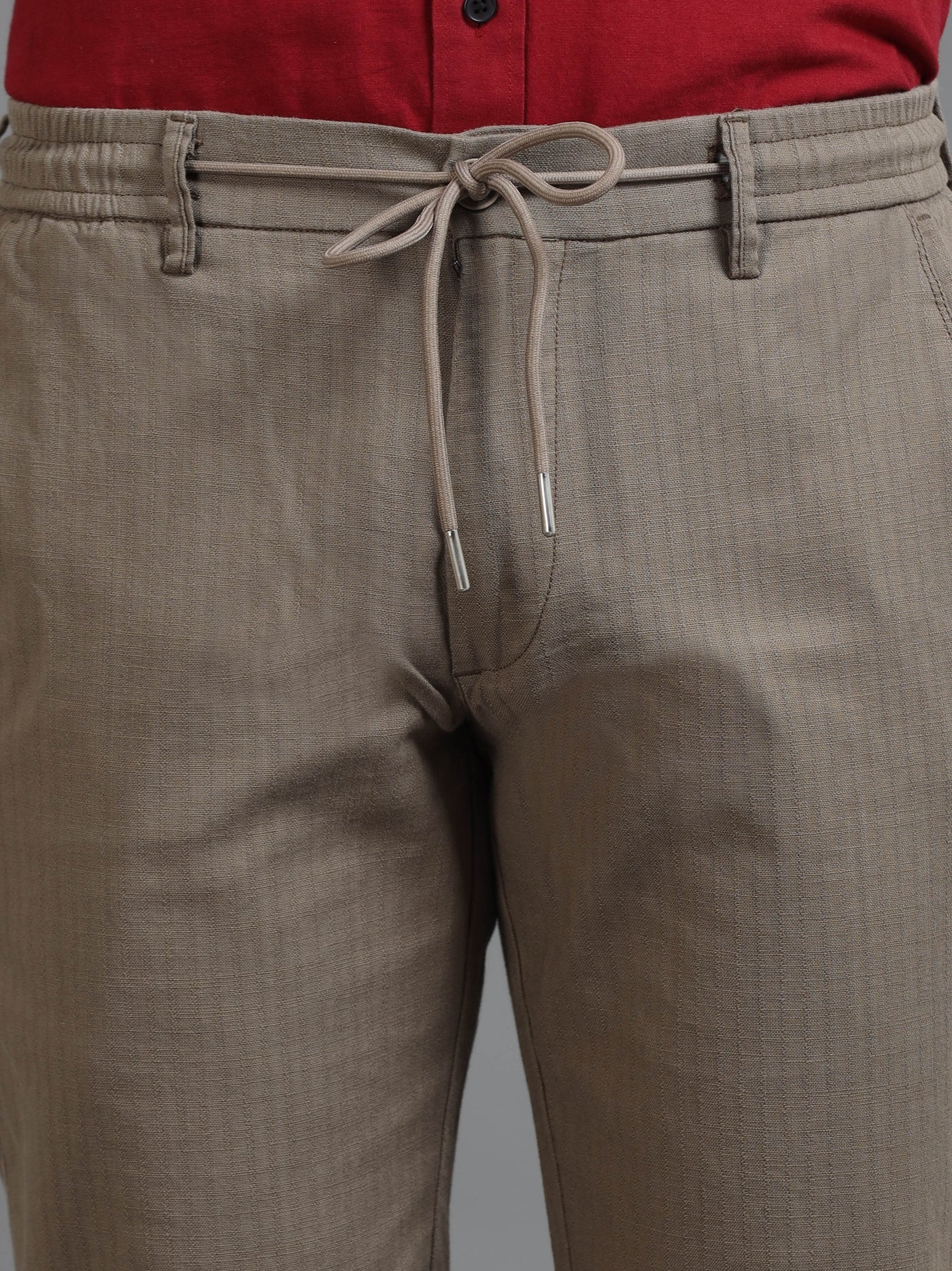 Classic Stripe Relaxed Fit Drawstring Trouser