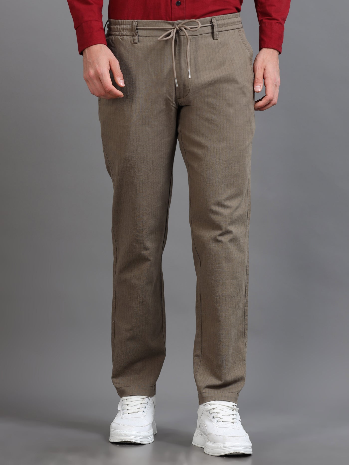 Classic Stripe Relaxed Fit Drawstring Trouser