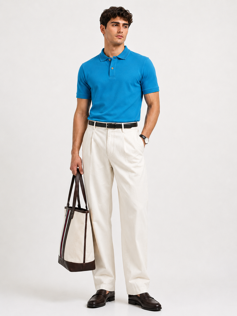 BANARA RELAXED PIQUE POLO