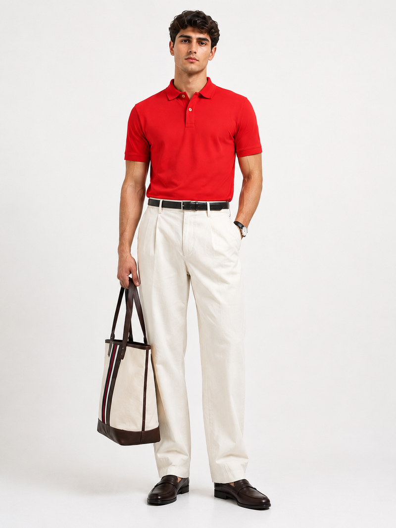 BANARA RELAXED PIQUE POLO