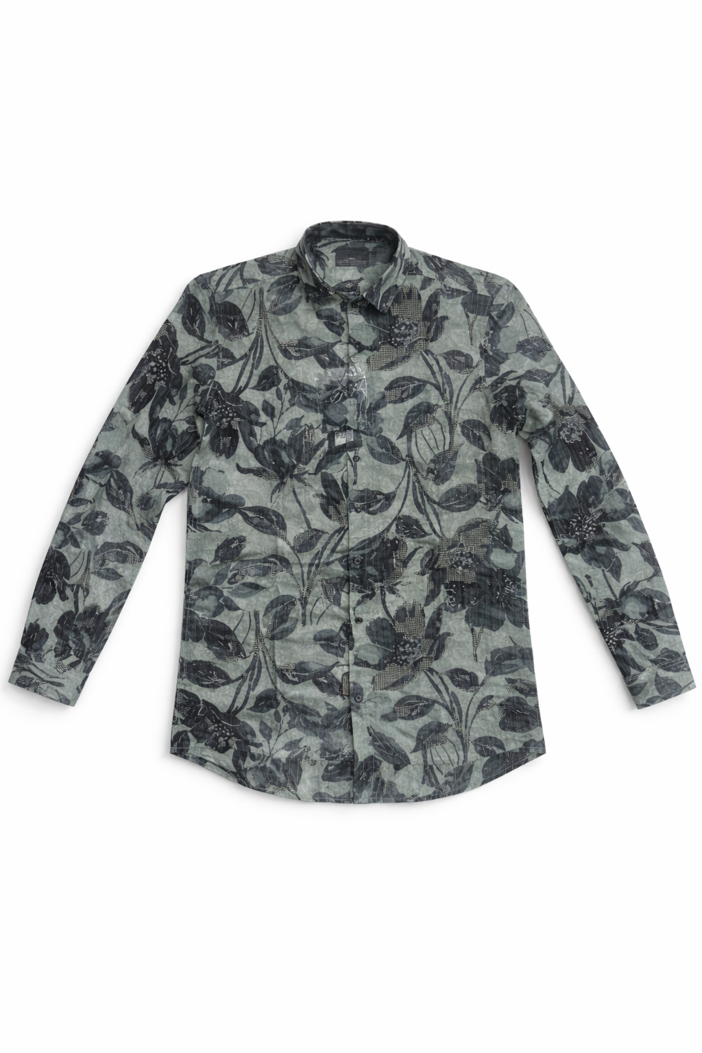Tropical Green Leaf Print Shirt