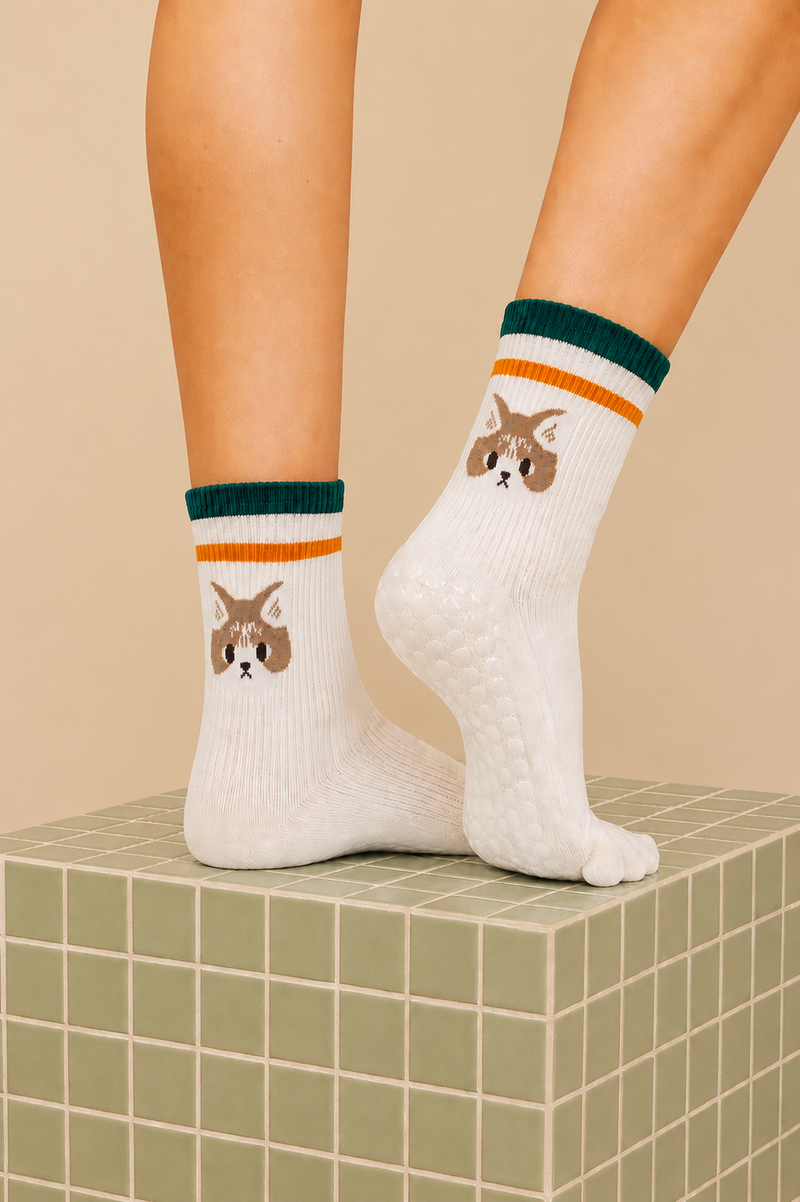 Instinct Theory Grip Socks Organic Cotton Socks (Mid length socks) (1-Pack)
