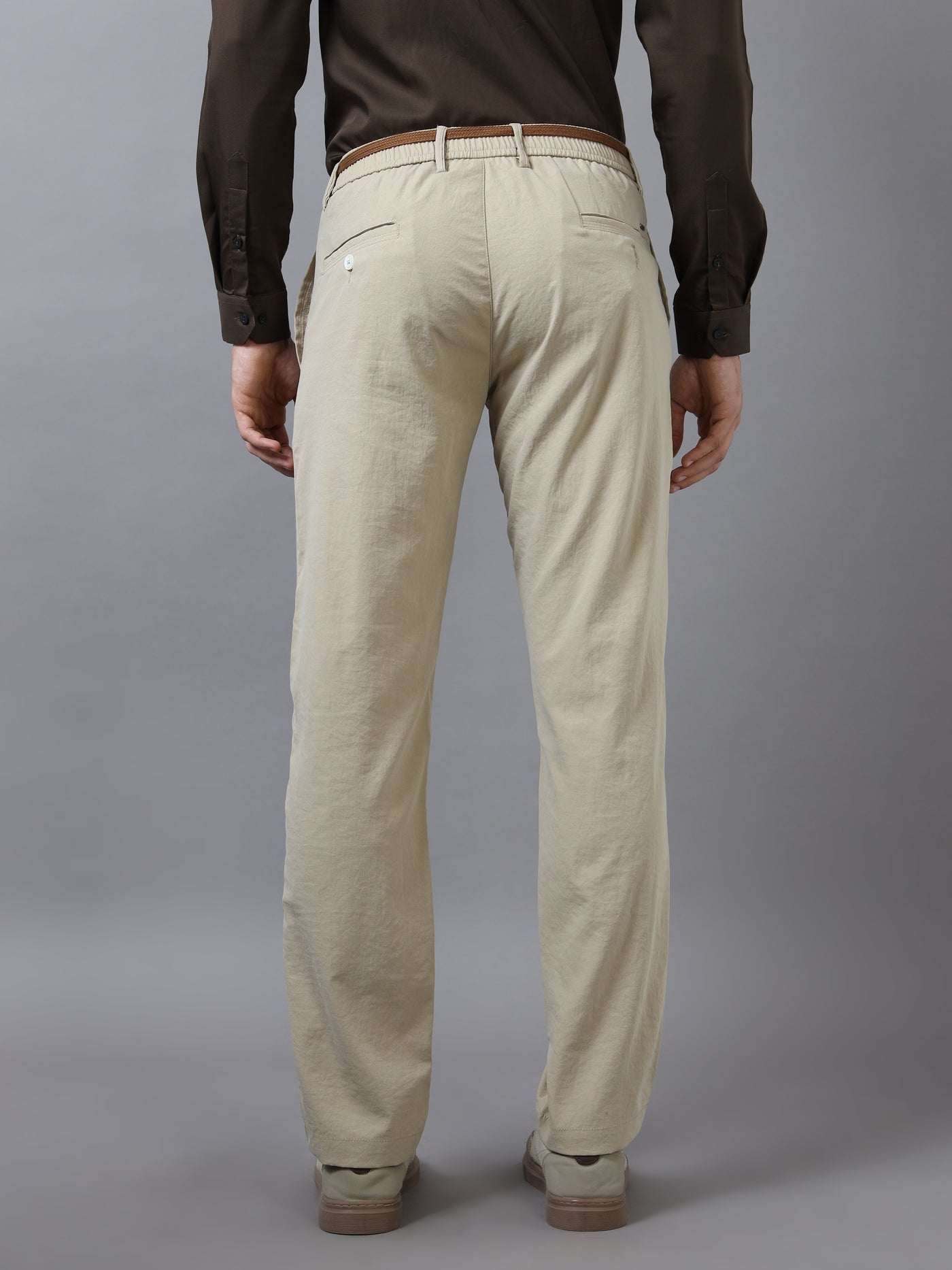 Elegant Classic Drawstring Tailored Trousers