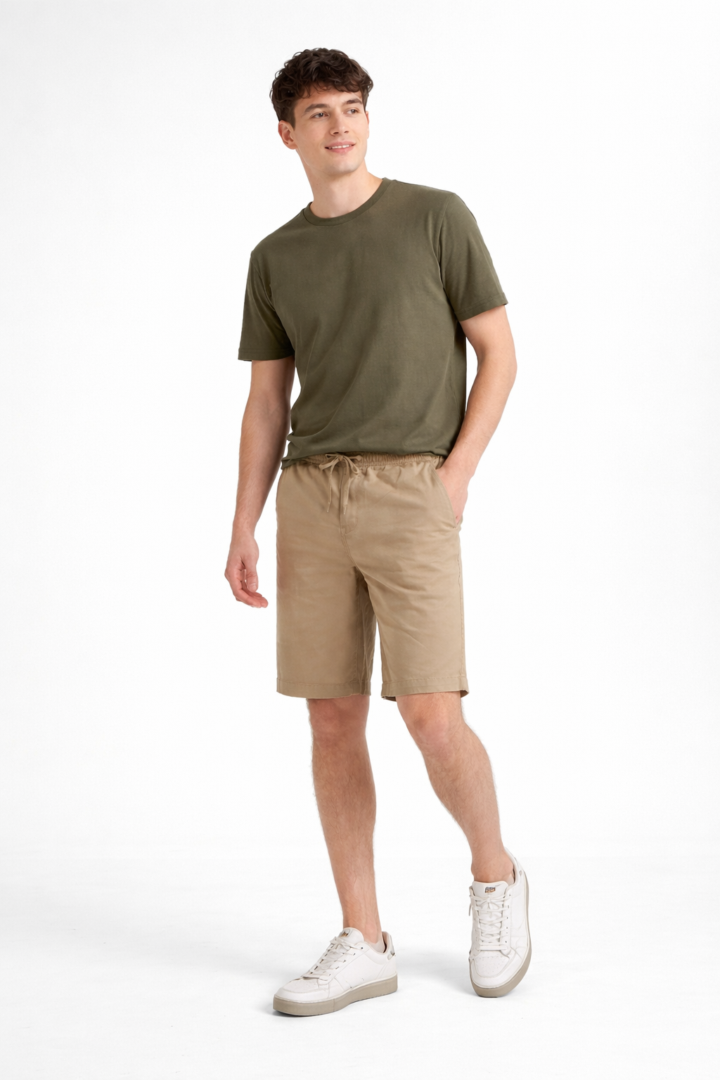 Men's Relaxed Fit Drawstring Casual Shorts