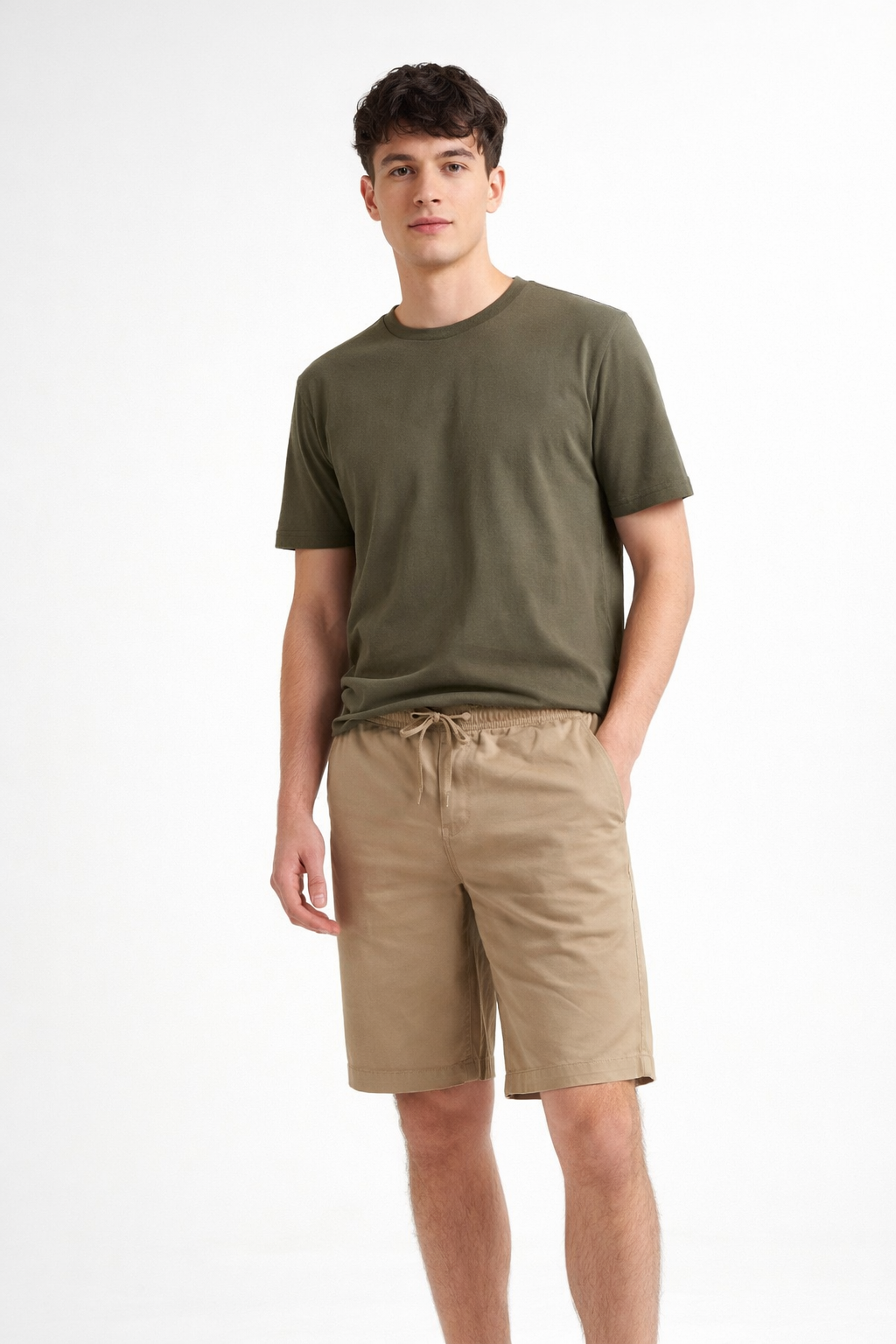 Men's Relaxed Fit Drawstring Casual Shorts