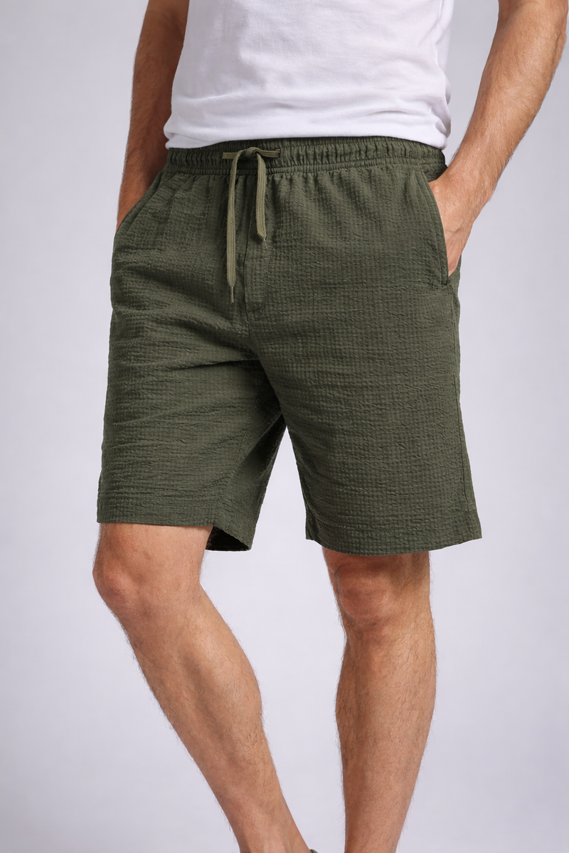 Men's Classic Seersucker Drawstring Shorts