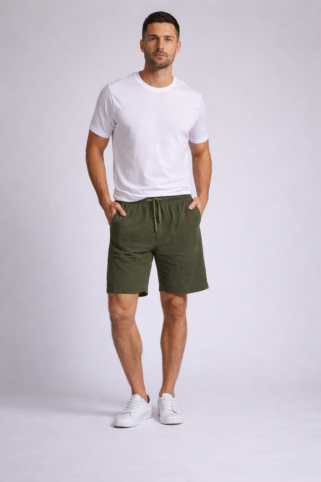 Men's Classic Seersucker Drawstring Shorts