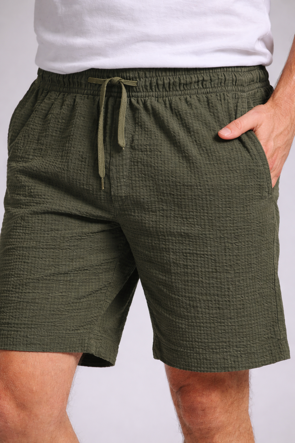 Men's Classic Seersucker Drawstring Shorts