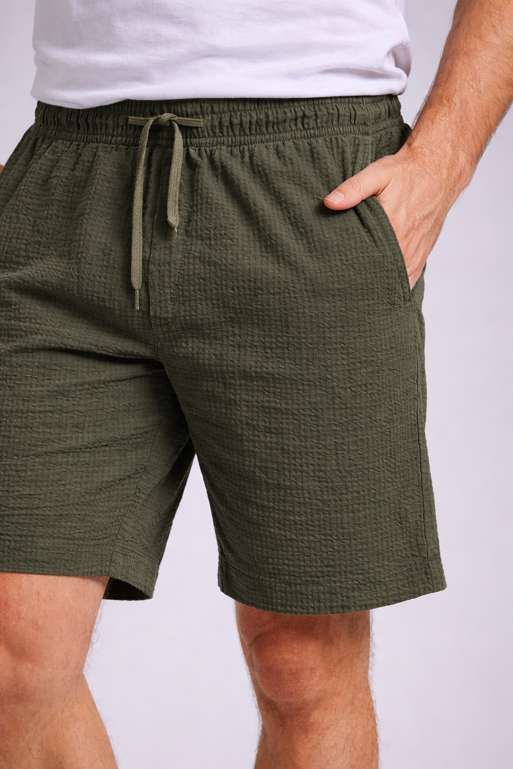Men's Classic Seersucker Drawstring Shorts