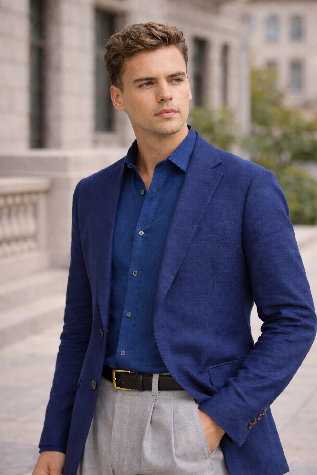 RELAXED-FIT LINEN SHIRT