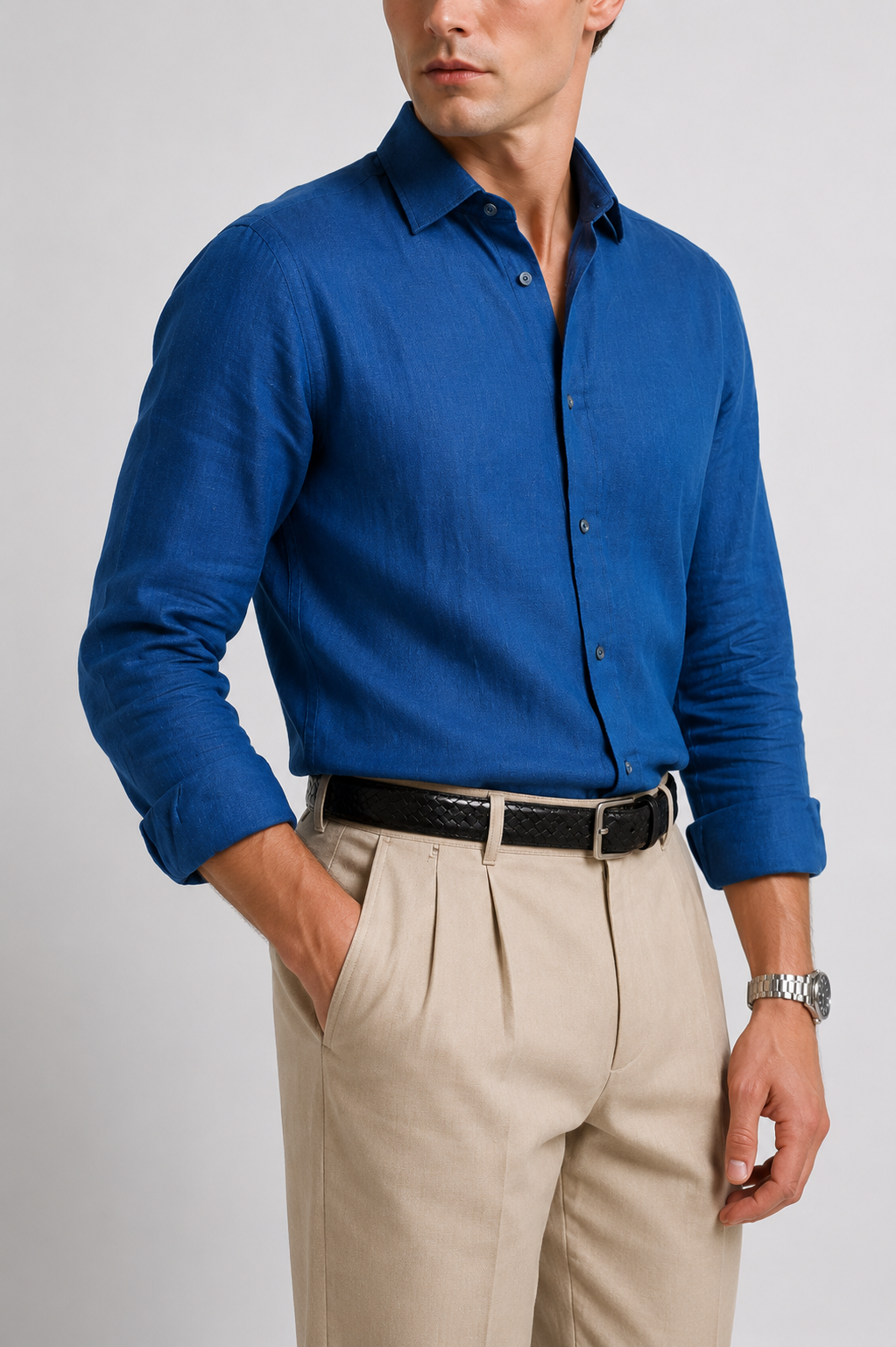 RELAXED-FIT LINEN SHIRT
