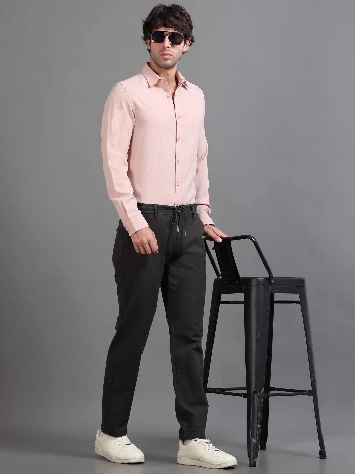 Classic Stripe Relaxed Drawstring Trouser