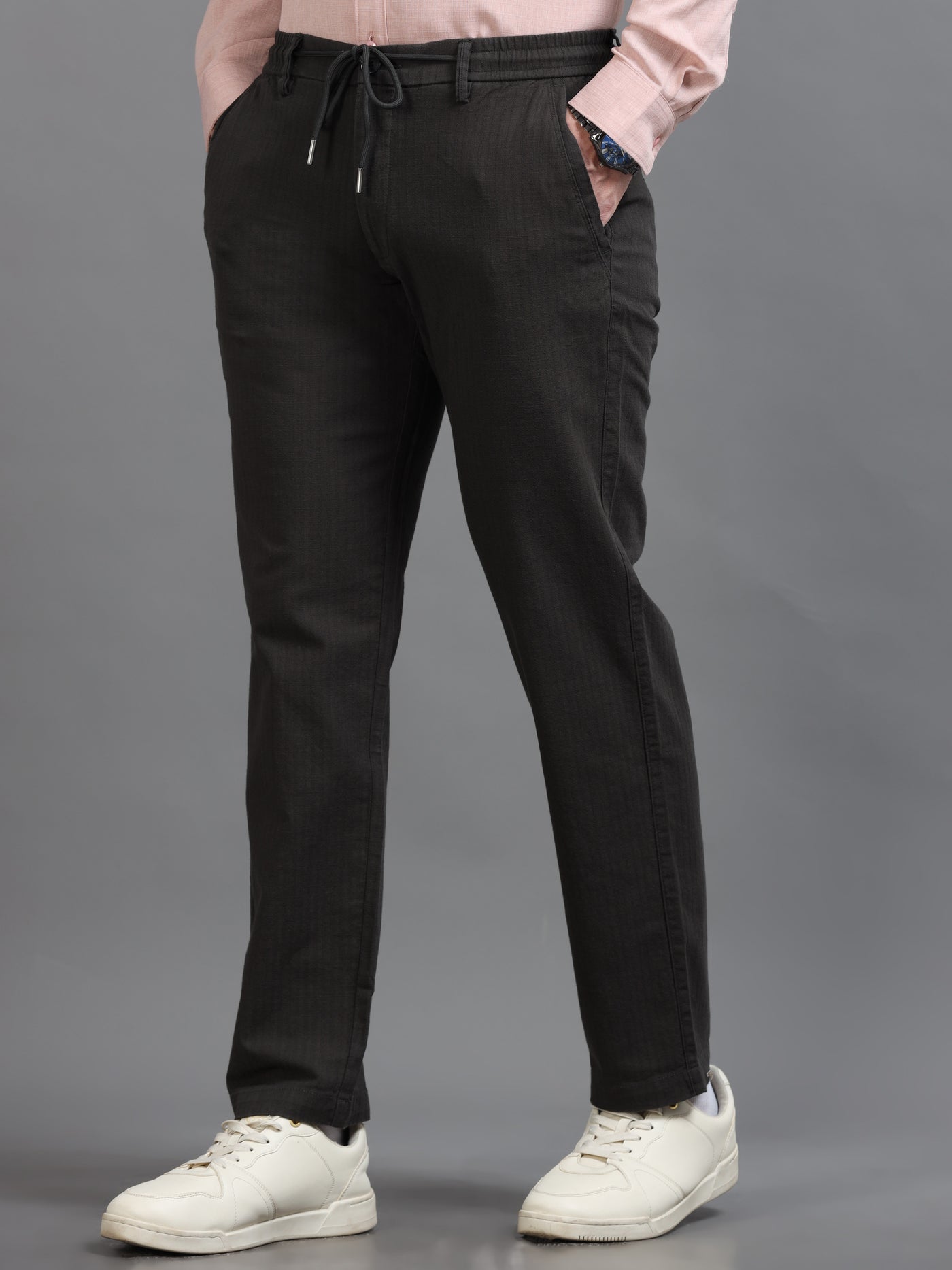 Classic Stripe Relaxed Drawstring Trouser