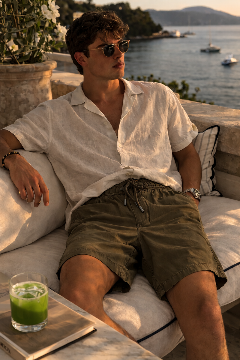 Men's Comfort fit Elastic Drawstring Shorts