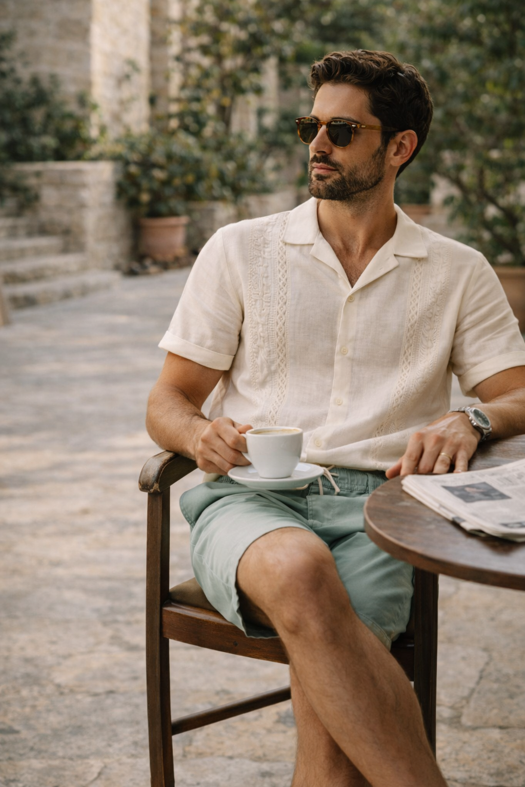 Men's Relaxed Fit Drawstring Casual Shorts