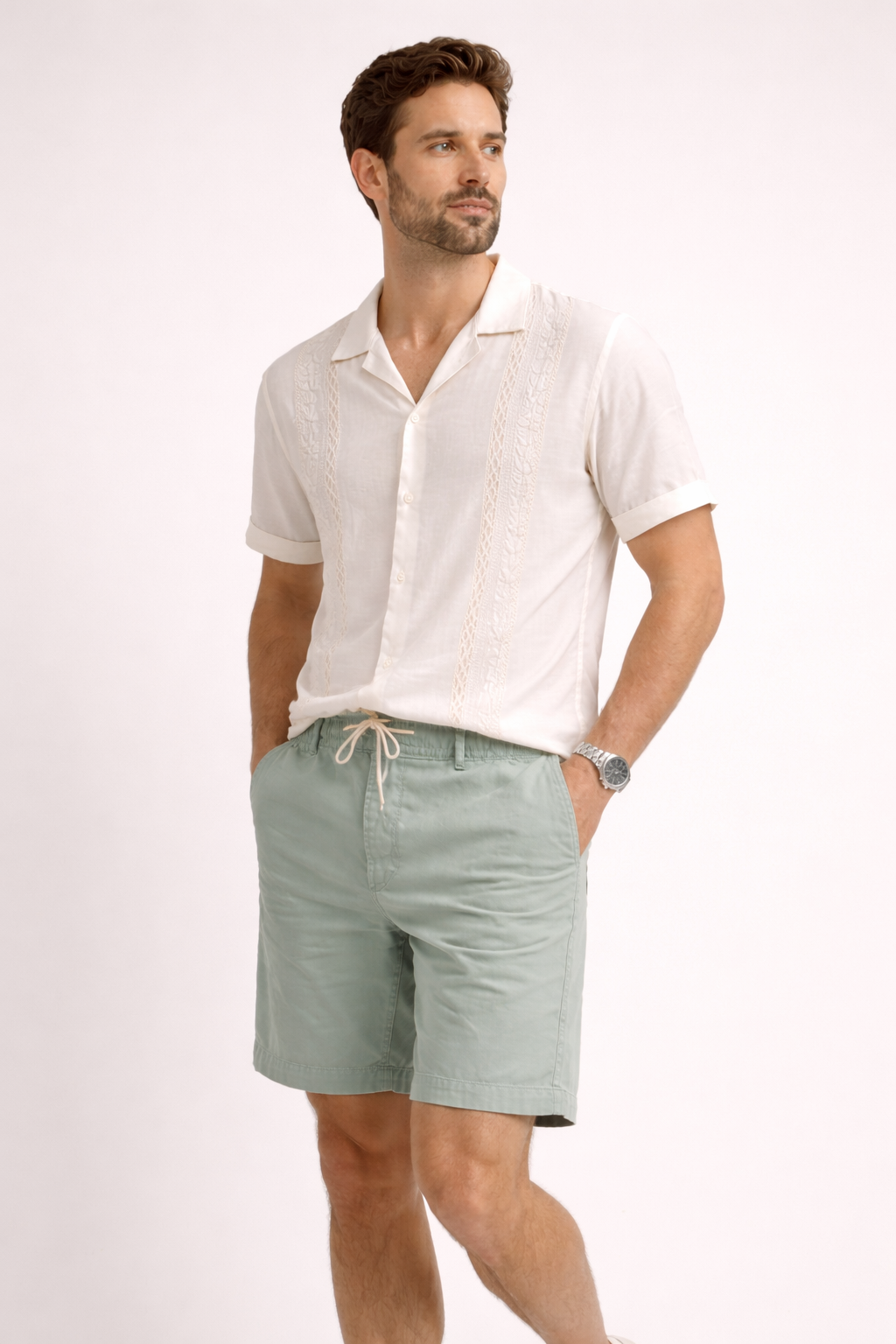 Men's Relaxed Fit Drawstring Casual Shorts