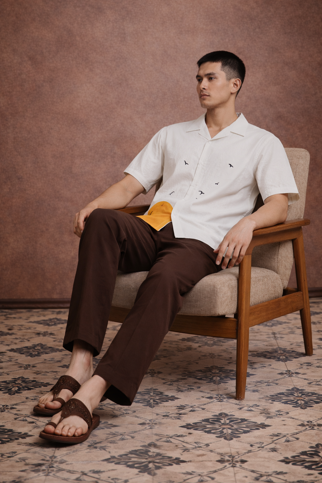 Solitude Flight Printed Cuban Shirt