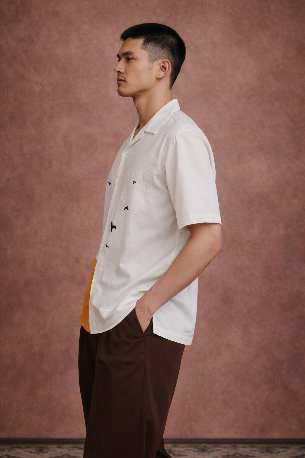 Solitude Flight Printed Cuban Shirt