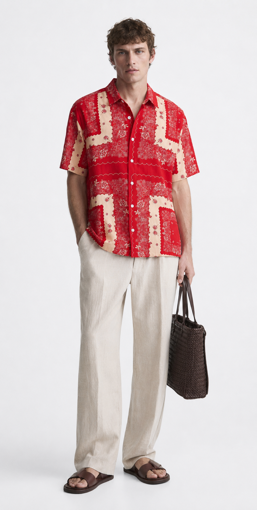 Surkh Courtyard Half sleeves Shirt