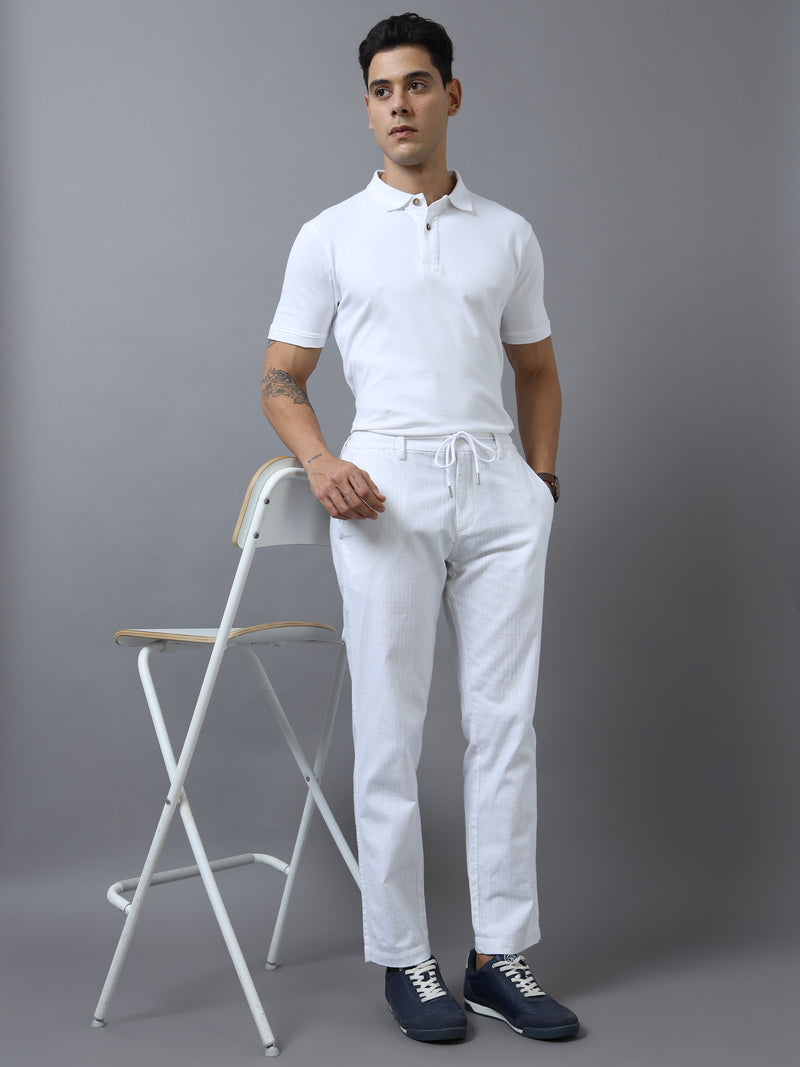 Classic Stripe Relaxed Fit Drawstring Trouser
