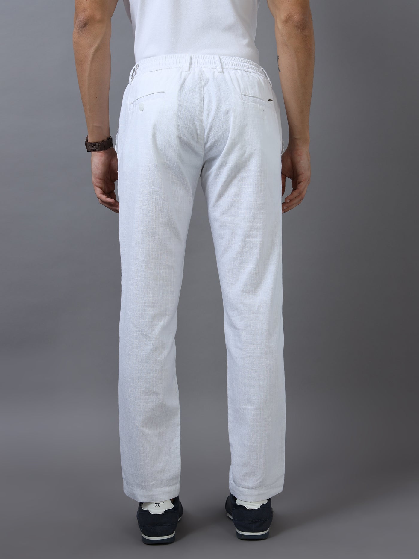 Classic Stripe Relaxed Fit Drawstring Trouser