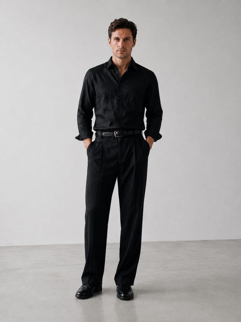 RELAXED-FIT LINEN SHIRT