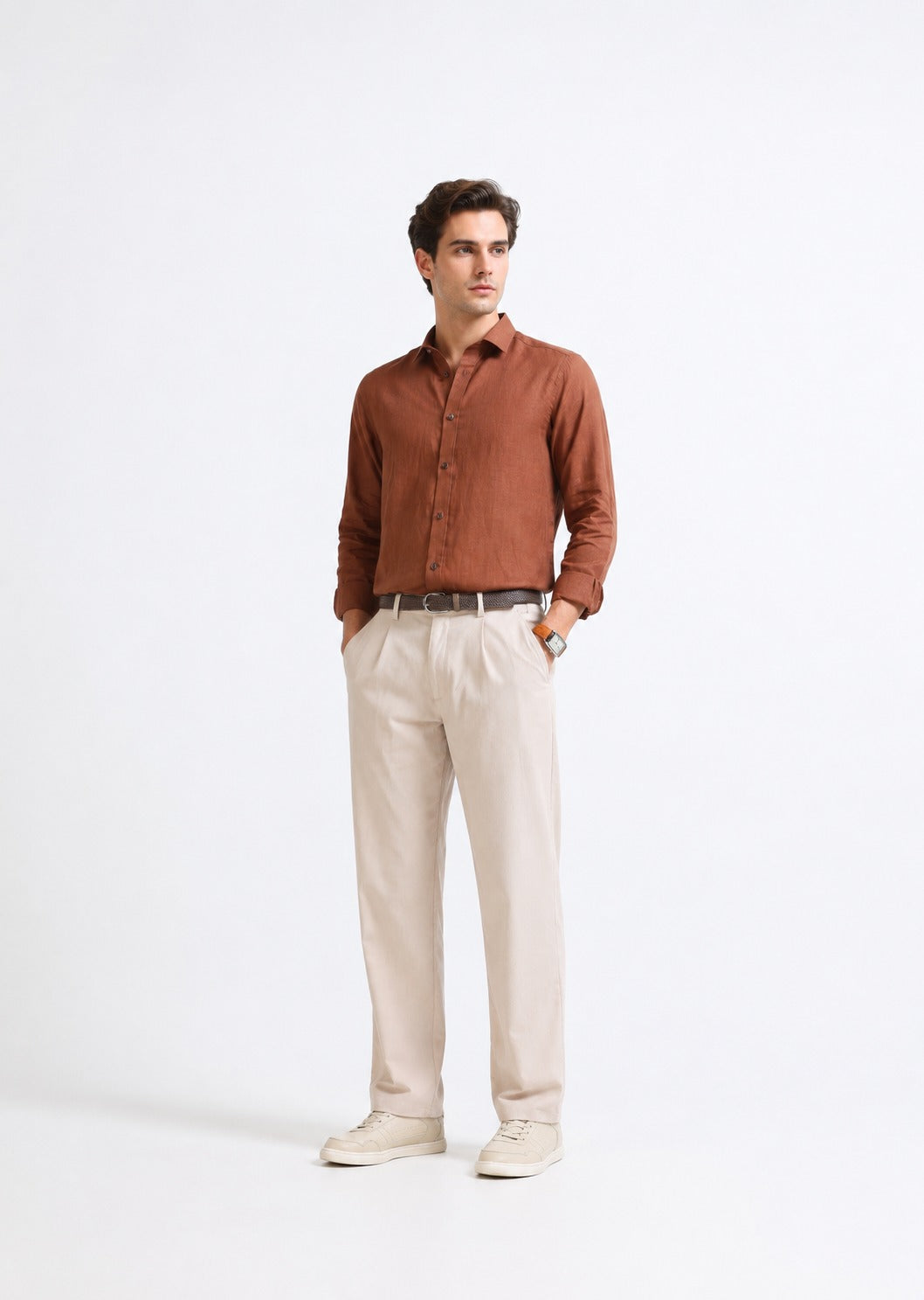 RELAXED-FIT LINEN SHIRT