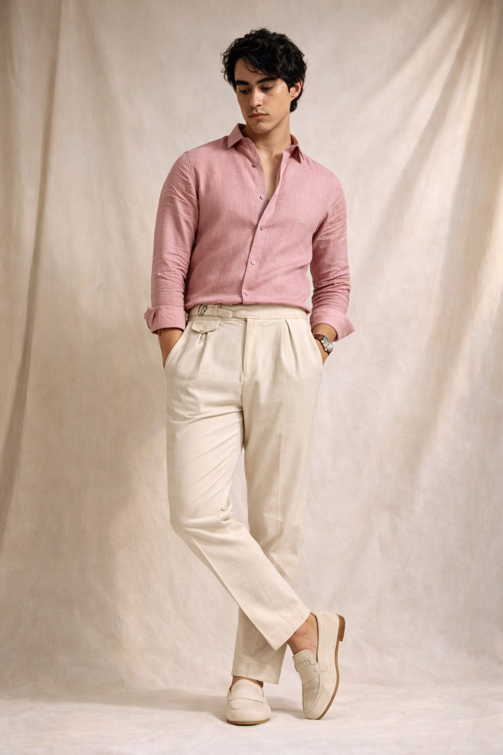 RELAXED-FIT LINEN SHIRT
